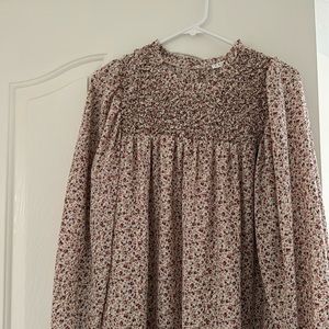 Floral Dress in pinks and reds